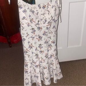 Shein size small white flow dress. Floral print never worn